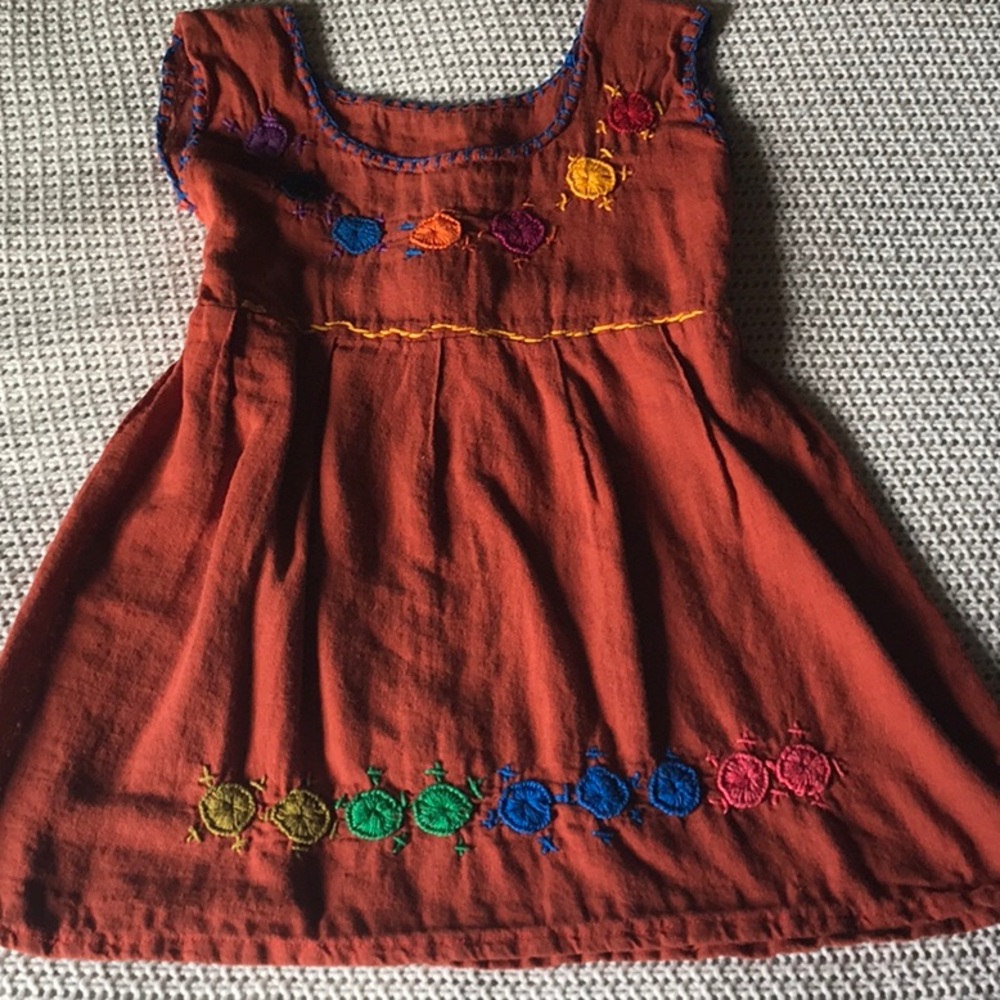SOLD ** Kids Mexican dress, hand made